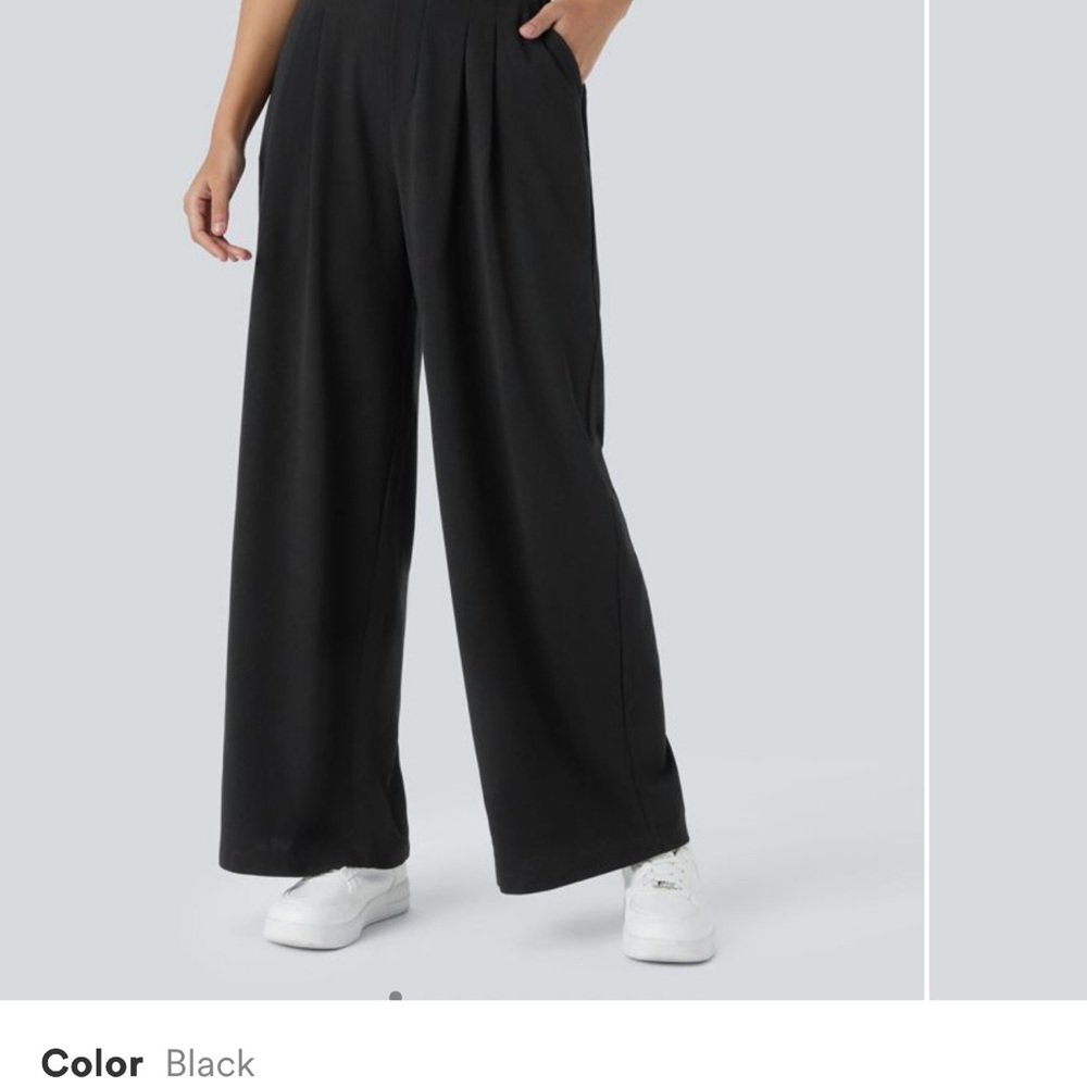 NWT Halara Flex™ High Waisted Side Pocket Wide Leg Waffle Work Pants